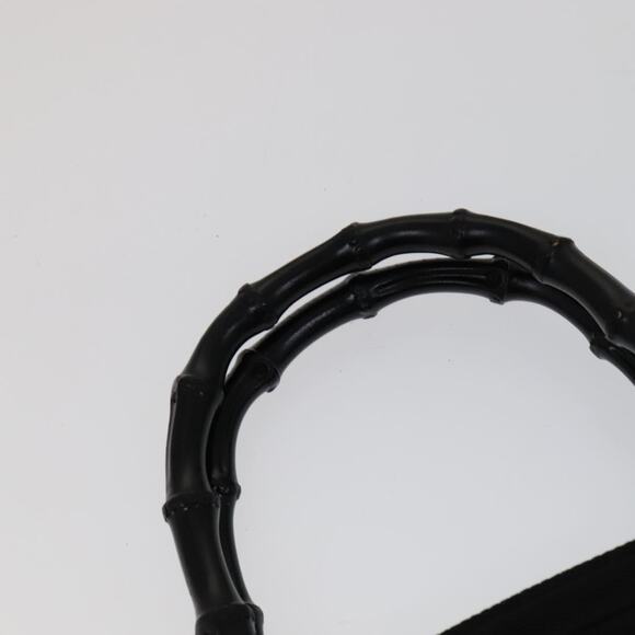 GUCCI Bamboo Hand Bag Nylon Black 000 1705 000 1705 - Picture 8 of 16